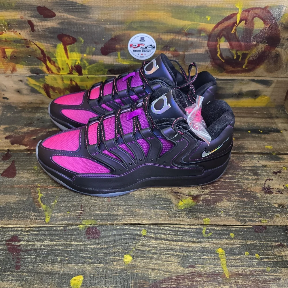 Nike KD18‎ Kevin Durant Basketball Shoes Purple Pink Black Men's | Size 10.5 New - Picture 3 of 8